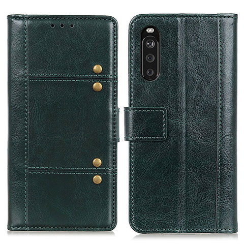 Coque Portefeuille Livre Cuir Etui Clapet M06L pour Sony Xperia 10 III Vert