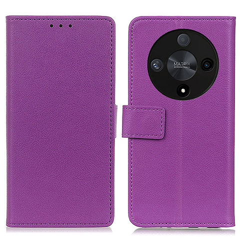 Coque Portefeuille Livre Cuir Etui Clapet M08L pour Huawei Honor X9b 5G Violet