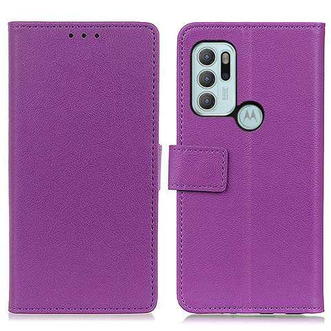 Coque Portefeuille Livre Cuir Etui Clapet M08L pour Motorola Moto G60s Violet