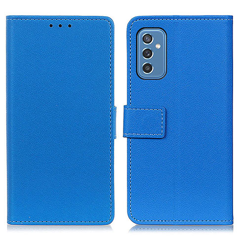 Coque Portefeuille Livre Cuir Etui Clapet M08L pour Samsung Galaxy M52 5G Bleu