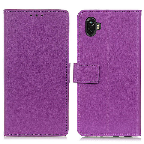 Coque Portefeuille Livre Cuir Etui Clapet M08L pour Samsung Galaxy Xcover Pro 2 5G Violet