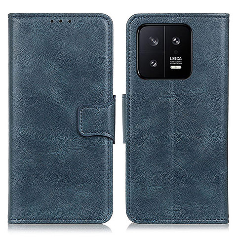 Coque Portefeuille Livre Cuir Etui Clapet M09L pour Xiaomi Mi 13 5G Bleu