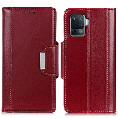 Coque Portefeuille Livre Cuir Etui Clapet M13L pour Oppo A94 4G Rouge