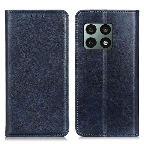 Coque Portefeuille Livre Cuir Etui Clapet N01P pour OnePlus 10 Pro 5G Bleu