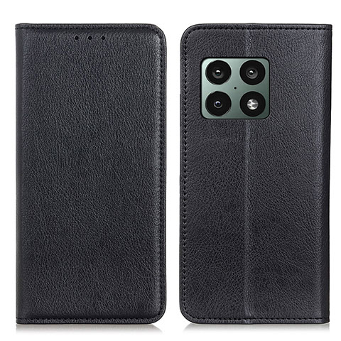 Coque Portefeuille Livre Cuir Etui Clapet N01P pour OnePlus 10 Pro 5G Noir