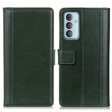 Coque Portefeuille Livre Cuir Etui Clapet N02P pour Samsung Galaxy M13 4G Vert