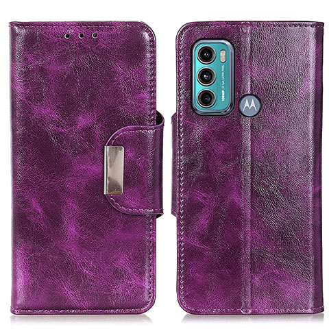 Coque Portefeuille Livre Cuir Etui Clapet N04P pour Motorola Moto G40 Fusion Violet