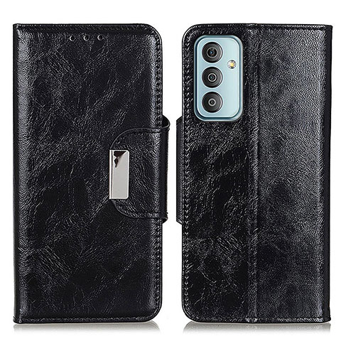 Coque Portefeuille Livre Cuir Etui Clapet N04P pour Samsung Galaxy M13 4G Noir