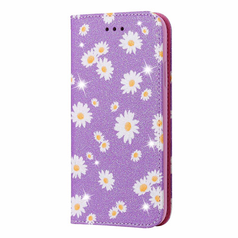 Coque Portefeuille Livre Cuir Etui Clapet N05 pour Samsung Galaxy Note 20 Ultra 5G Violet Clair