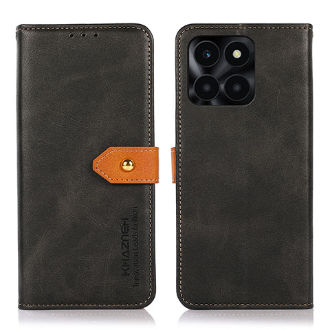 Coque Portefeuille Livre Cuir Etui Clapet N07P pour Huawei Honor X8b Noir