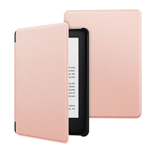Coque Ultra Fine Silicone Souple 360 Degres Housse Etui pour  Kindle  6 inch Rose