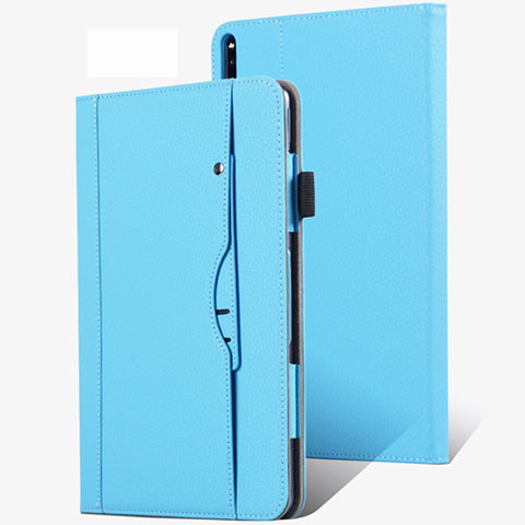 Coque Portefeuille Livre Cuir Etui Clapet pour Huawei MatePad Pro 5G 10.8 Bleu Ciel