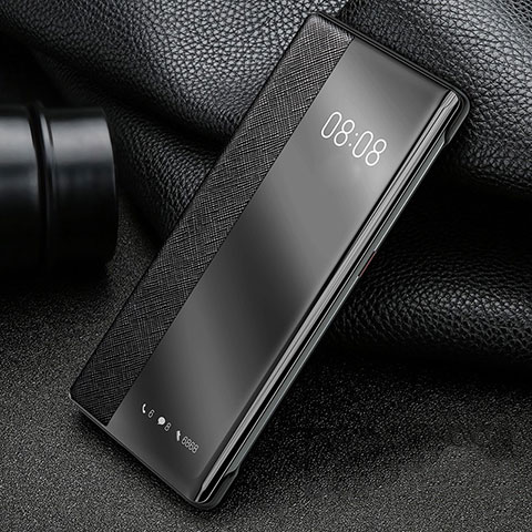 Coque Portefeuille Livre Cuir Etui Clapet pour Huawei P40 Pro+ Plus Noir