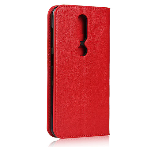 Coque Portefeuille Livre Cuir Etui Clapet pour Nokia 4.2 Rouge