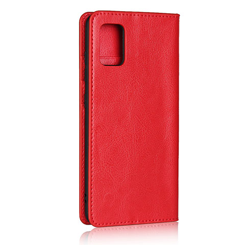 Coque Portefeuille Livre Cuir Etui Clapet pour Samsung Galaxy A51 4G Rouge
