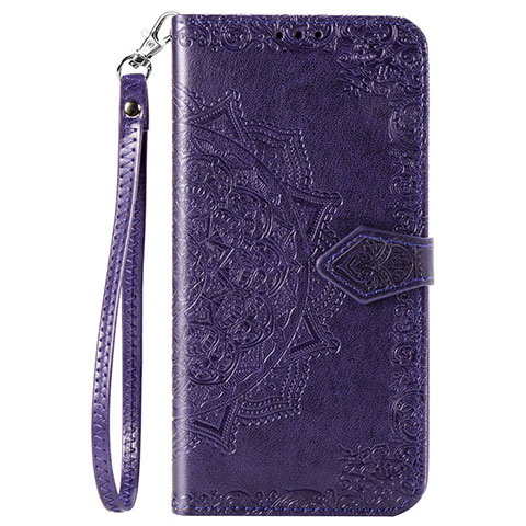 Coque Portefeuille Livre Cuir Etui Clapet pour Samsung Galaxy A51 5G Violet