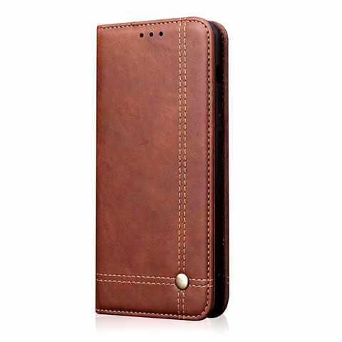 Coque Portefeuille Livre Cuir Etui Clapet pour Samsung Galaxy M31 Prime Edition Marron