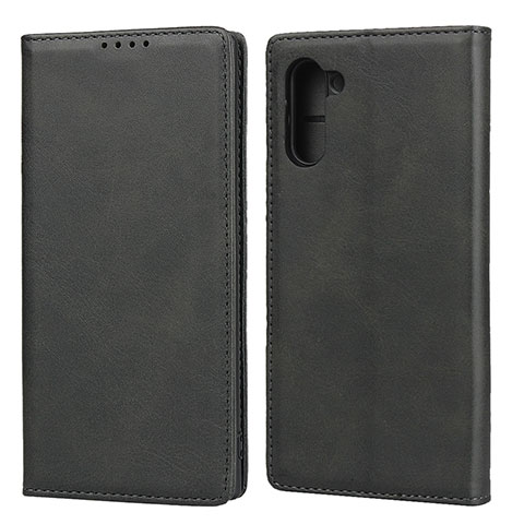 Coque Portefeuille Livre Cuir Etui Clapet pour Samsung Galaxy Note 10 Noir