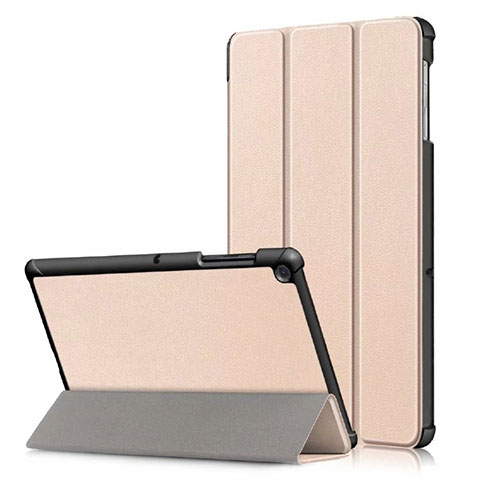 Coque Portefeuille Livre Cuir Etui Clapet pour Samsung Galaxy Tab S5e 4G 10.5 SM-T725 Or