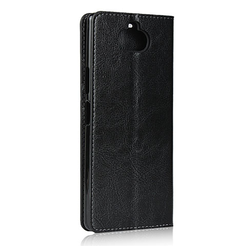 Coque Portefeuille Livre Cuir Etui Clapet pour Sony Xperia 8 Noir