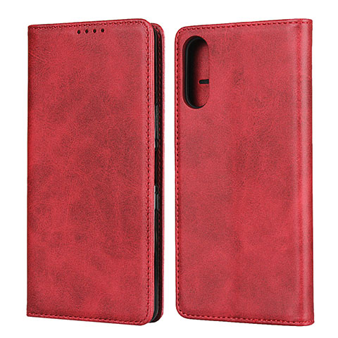 Coque Portefeuille Livre Cuir Etui Clapet pour Sony Xperia L4 Rouge