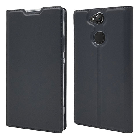Coque Portefeuille Livre Cuir Etui Clapet pour Sony Xperia XA2 Noir