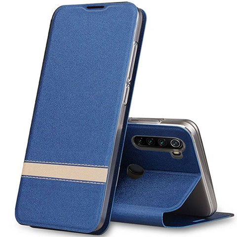 Coque Portefeuille Livre Cuir Etui Clapet pour Xiaomi Redmi Note 8T Bleu