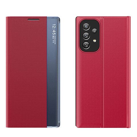 Coque Portefeuille Livre Cuir Etui Clapet Q02H pour Samsung Galaxy A33 5G Rouge