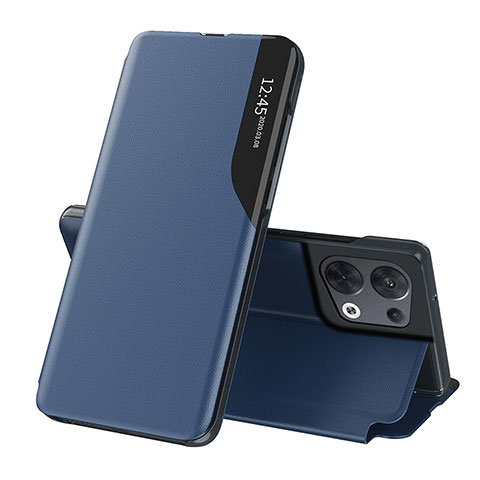 Coque Portefeuille Livre Cuir Etui Clapet QH1 pour Xiaomi Redmi Note 13 5G Bleu