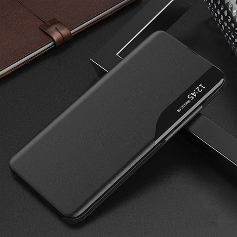 Coque Portefeuille Livre Cuir Etui Clapet QH2 pour Samsung Galaxy A51 4G Noir