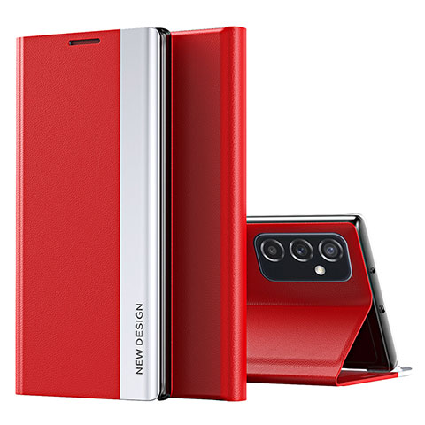 Coque Portefeuille Livre Cuir Etui Clapet QH2 pour Samsung Galaxy M23 5G Rouge