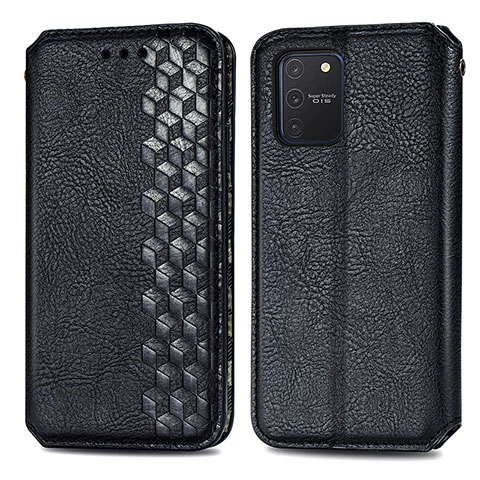 Coque Portefeuille Livre Cuir Etui Clapet S01D pour Samsung Galaxy A91 Noir