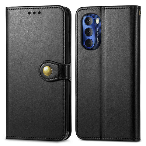 Coque Portefeuille Livre Cuir Etui Clapet S05D pour Motorola Moto G Stylus (2022) 4G Noir