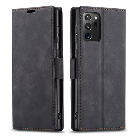 Coque Portefeuille Livre Cuir Etui Clapet T01 pour Samsung Galaxy Note 20 Ultra 5G Noir
