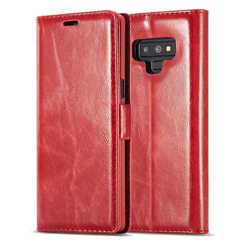 Coque Portefeuille Livre Cuir Etui Clapet T01 pour Samsung Galaxy Note 9 Rouge