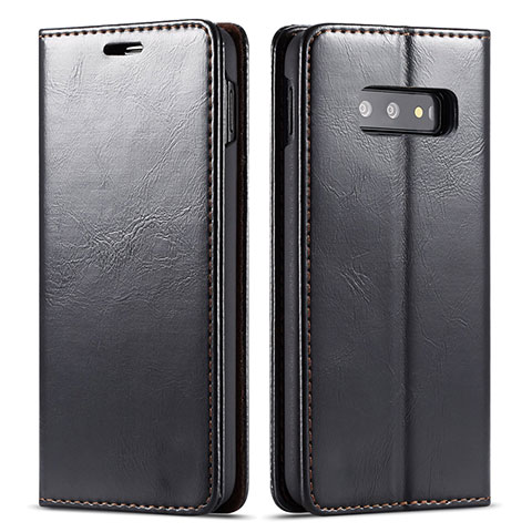Coque Portefeuille Livre Cuir Etui Clapet T01 pour Samsung Galaxy S10e Noir