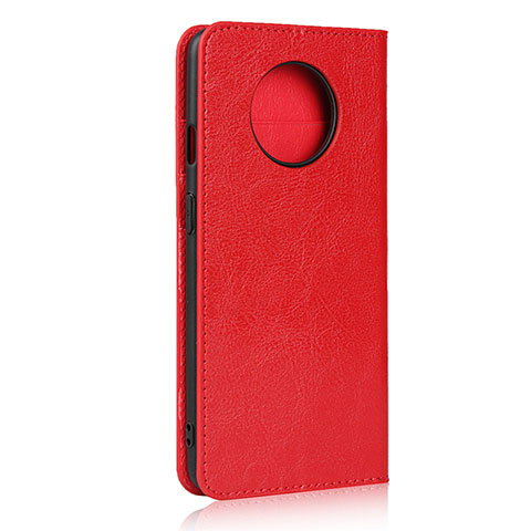 Coque Portefeuille Livre Cuir Etui Clapet T02 pour OnePlus 7T Rouge