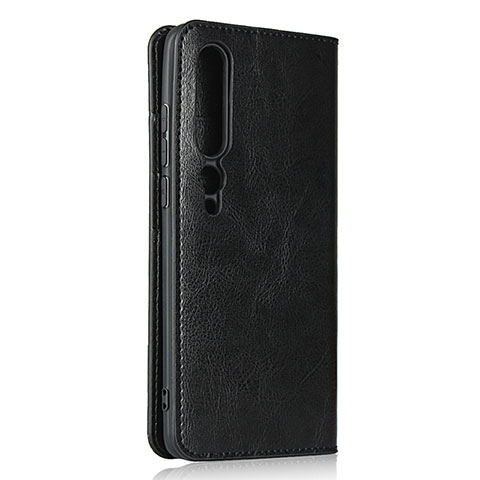 Coque Portefeuille Livre Cuir Etui Clapet T02 pour Xiaomi Mi 10 Pro Noir