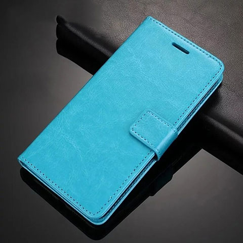 Coque Portefeuille Livre Cuir Etui Clapet T02 pour Xiaomi Redmi Note 8 (2021) Bleu Ciel