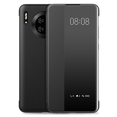 Coque Portefeuille Livre Cuir Etui Clapet T03 pour Huawei Mate 30 Pro Noir