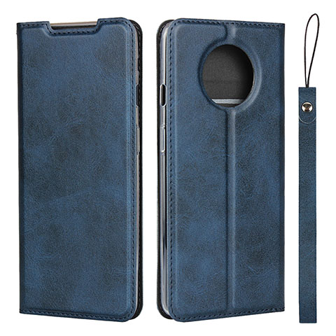 Coque Portefeuille Livre Cuir Etui Clapet T03 pour OnePlus 7T Bleu