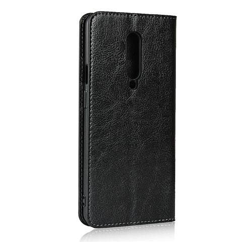 Coque Portefeuille Livre Cuir Etui Clapet T03 pour OnePlus 7T Pro Noir