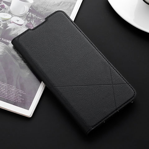 Coque Portefeuille Livre Cuir Etui Clapet T03 pour Xiaomi Redmi Note 8 Pro Noir