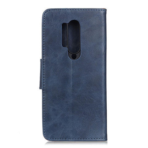 Coque Portefeuille Livre Cuir Etui Clapet T04 pour OnePlus 8 Pro Bleu