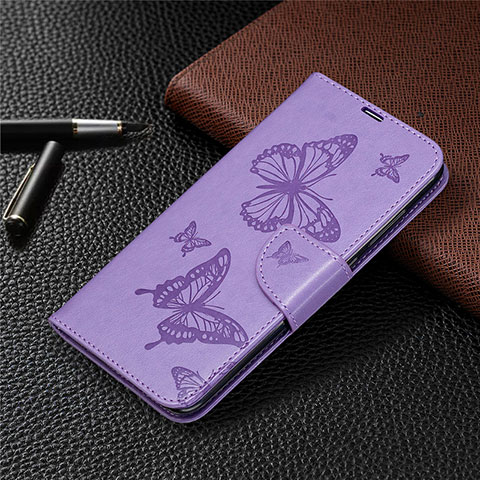 Coque Portefeuille Livre Cuir Etui Clapet T04 pour Xiaomi Redmi Note 9 Violet