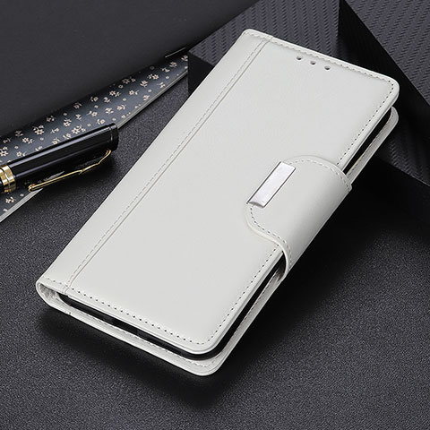 Coque Portefeuille Livre Cuir Etui Clapet T05 pour OnePlus 8 Pro Blanc