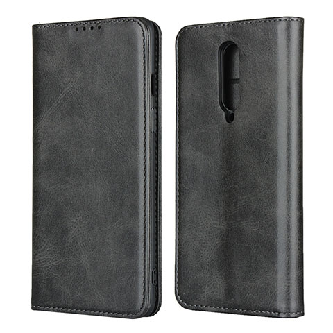 Coque Portefeuille Livre Cuir Etui Clapet T06 pour OnePlus 8 Noir