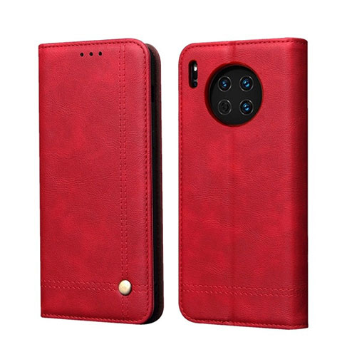 Coque Portefeuille Livre Cuir Etui Clapet T09 pour Huawei Mate 30 Pro 5G Rouge