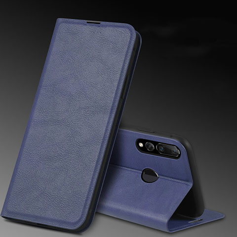 Coque Portefeuille Livre Cuir Etui Clapet T11 pour Huawei Honor 20E Bleu