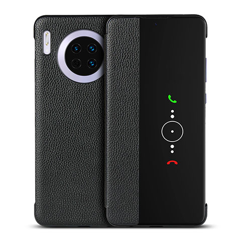 Coque Portefeuille Livre Cuir Etui Clapet T16 pour Huawei Mate 30 Pro Noir